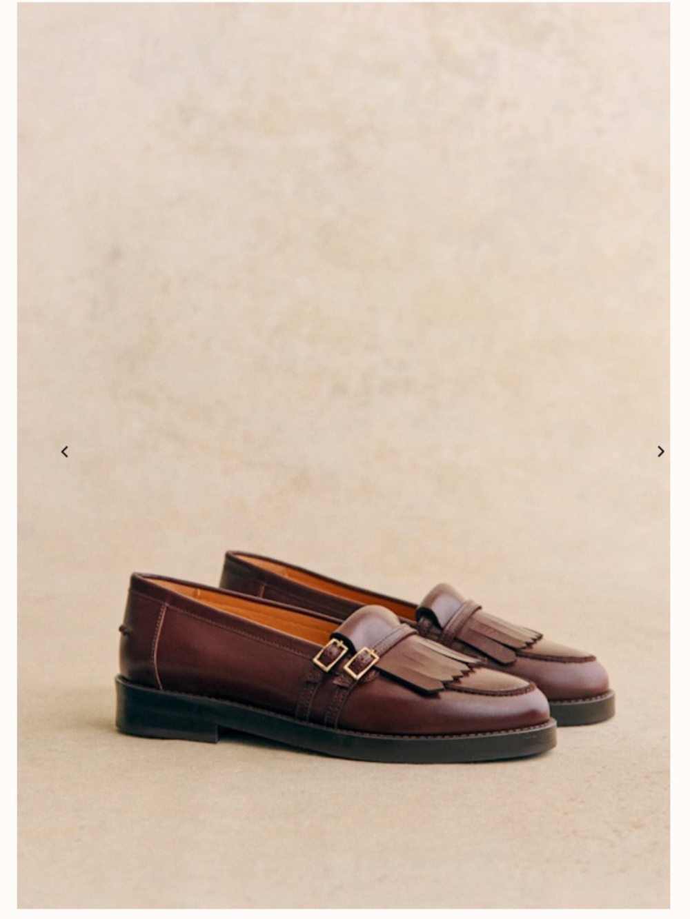 Sezane JOEY LOAFERS Glossy Chocolate Size 8 NWOB - Picture 9 of 11